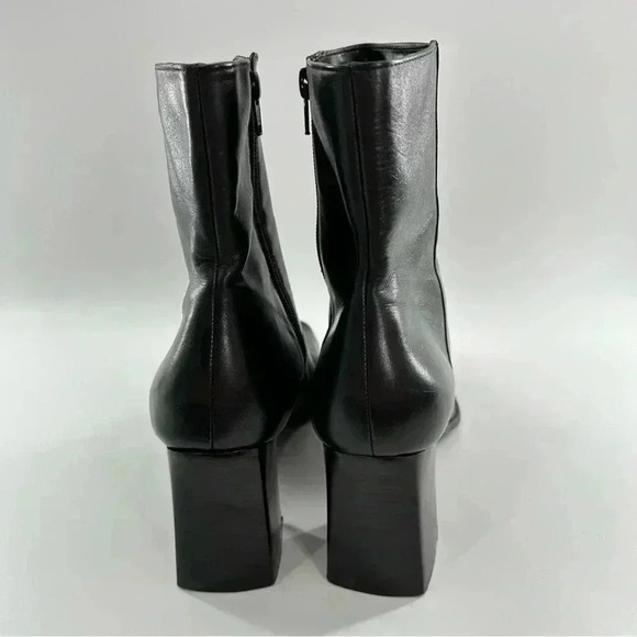 Nine West Zamir ankle booties size 10 black leather vintage 90s Y2k boots - Picture 5 of 12